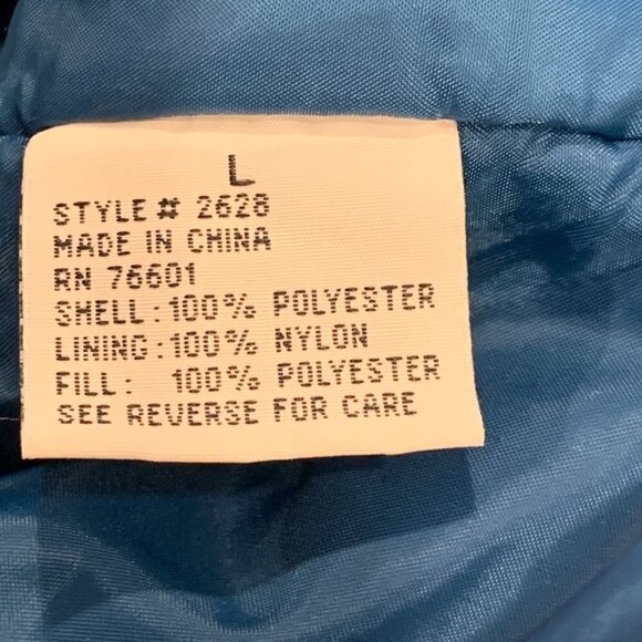 Vintage Skitique Parka Winter Jacket Women's L Teal Blue #205A - Picture 7 of 7